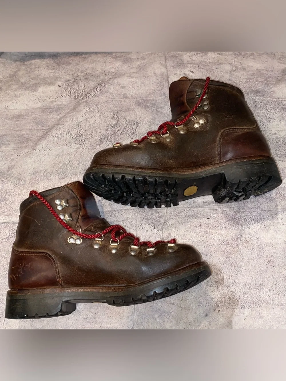 Vintage Dexter 70s 80s Mountaineering Alpine Leather Boots Hiking Trail 8.5 USA